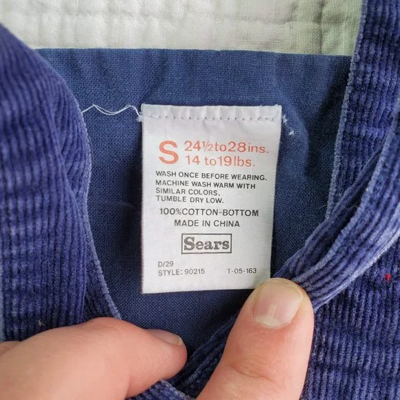 Vintage 70s 80s Baby Boy Lot Set of 5 TShirt Overalls Jumpsuit Blue 6/9 Months - Picture 5 of 16